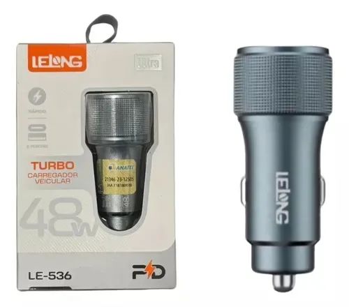 Carregador veicular Turbo 48w - R$40,00