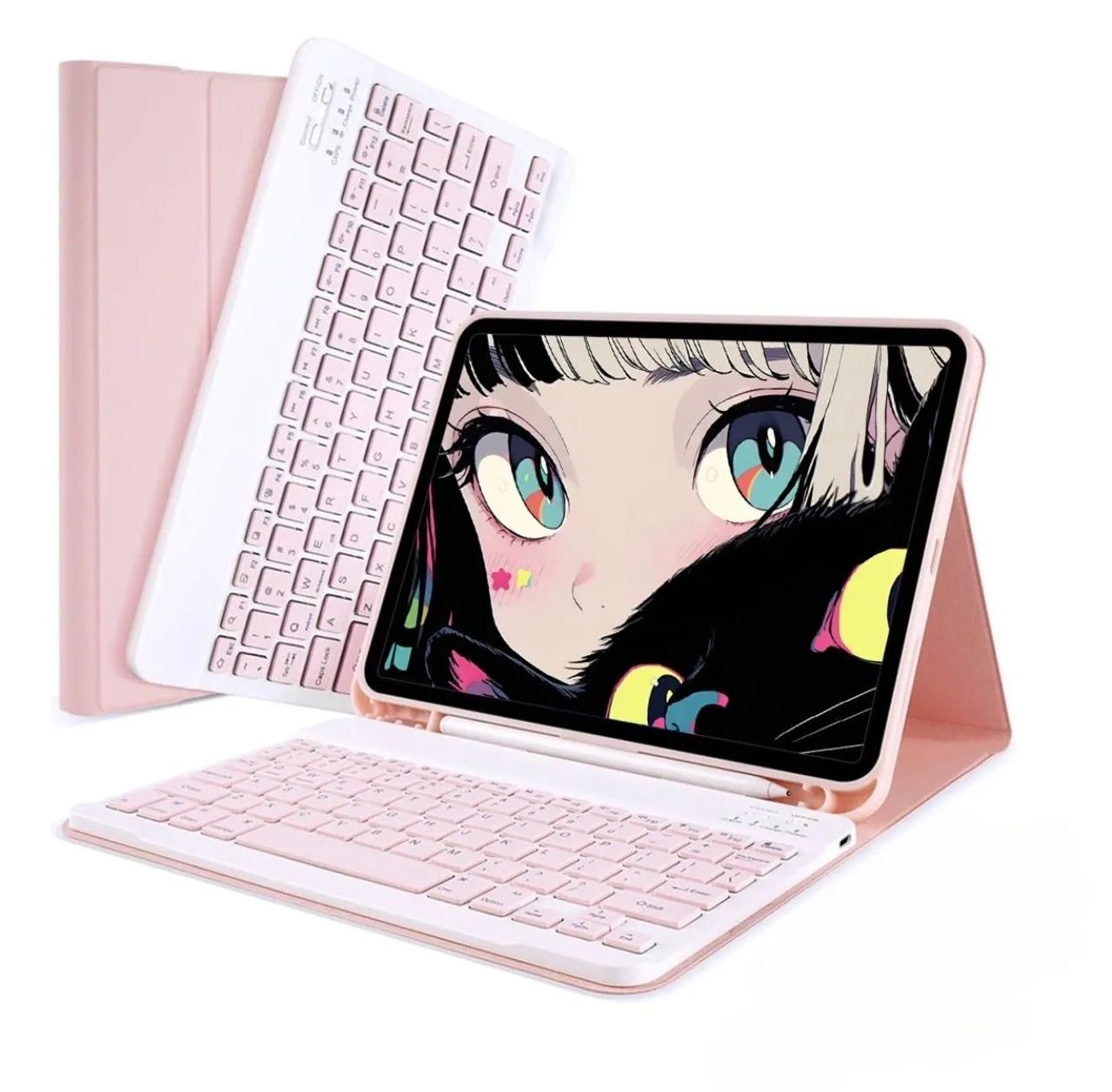 Capa e teclado para iPad - Novo