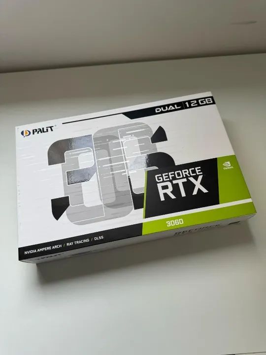 Placa de vídeo GeForce RTX 3060 Dual 12GB RAM DDR6 garantia (parcelo cartão)