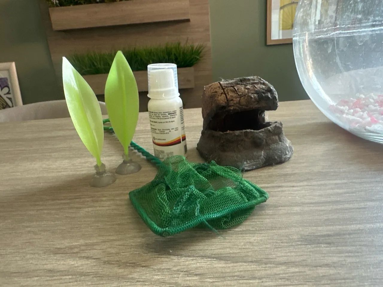 Aquário de vidro com acessórios - Foto 2