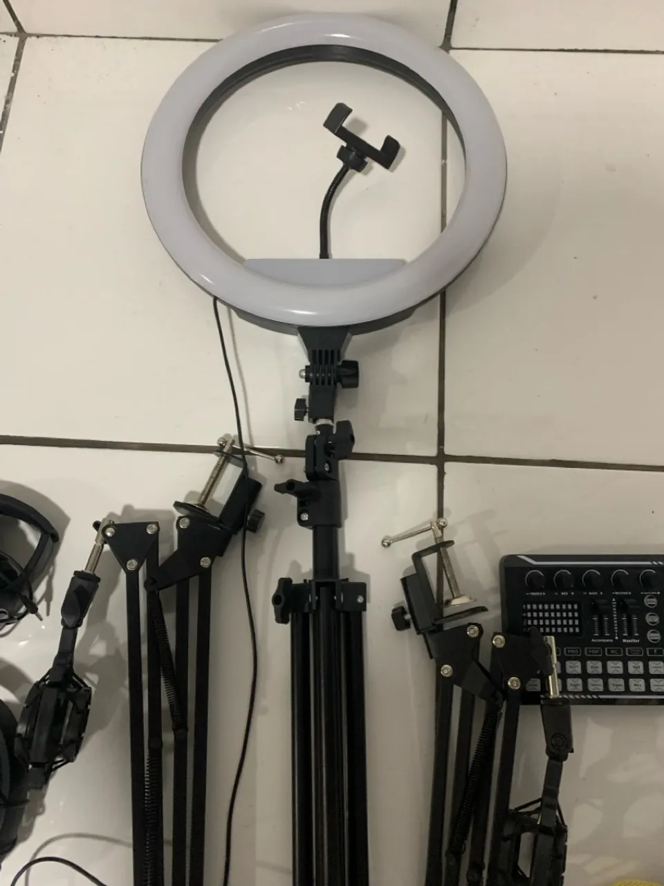 Kit para podcast e gravações