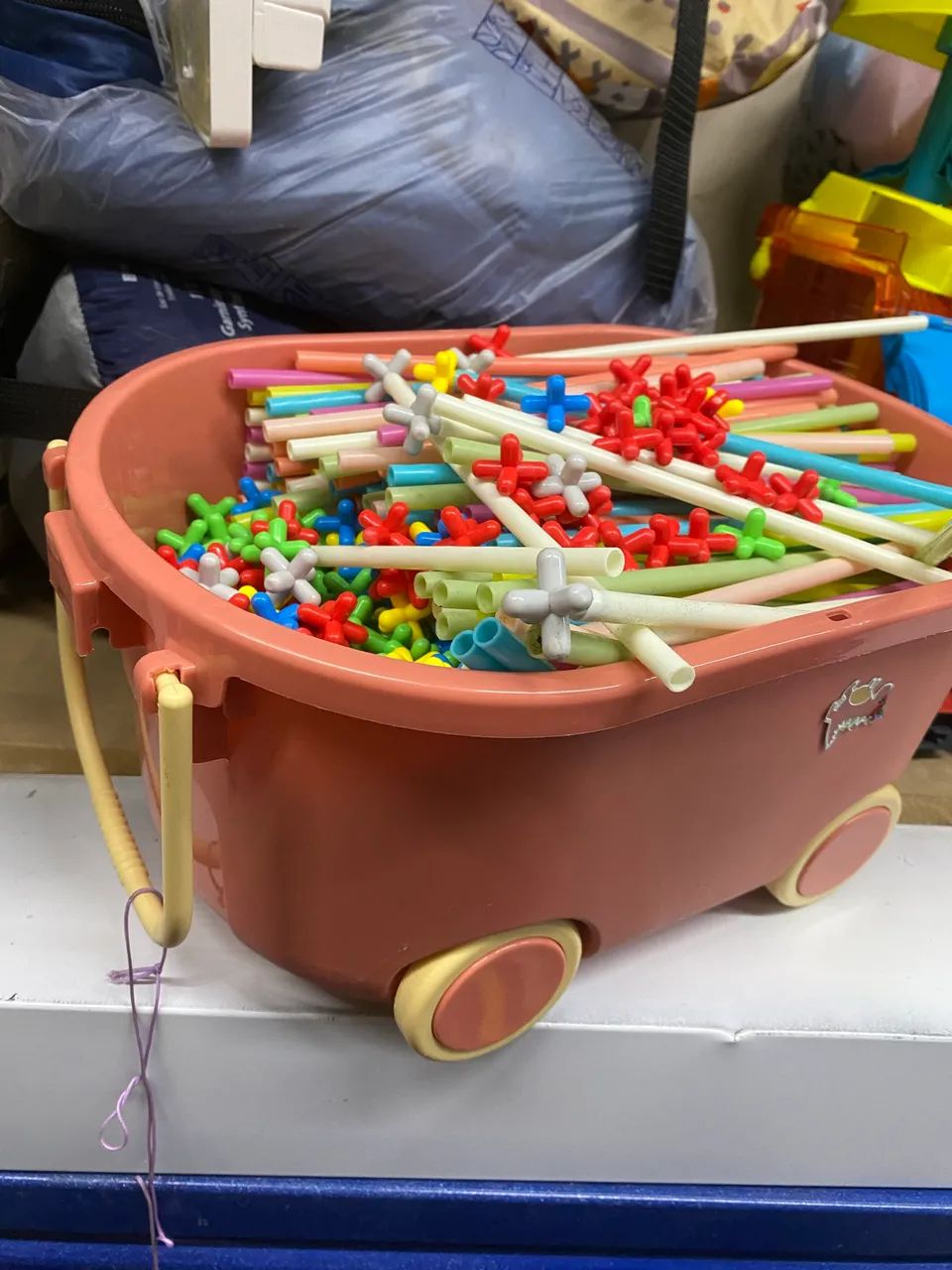 Kit de canudos de construção infantil - Foto 4