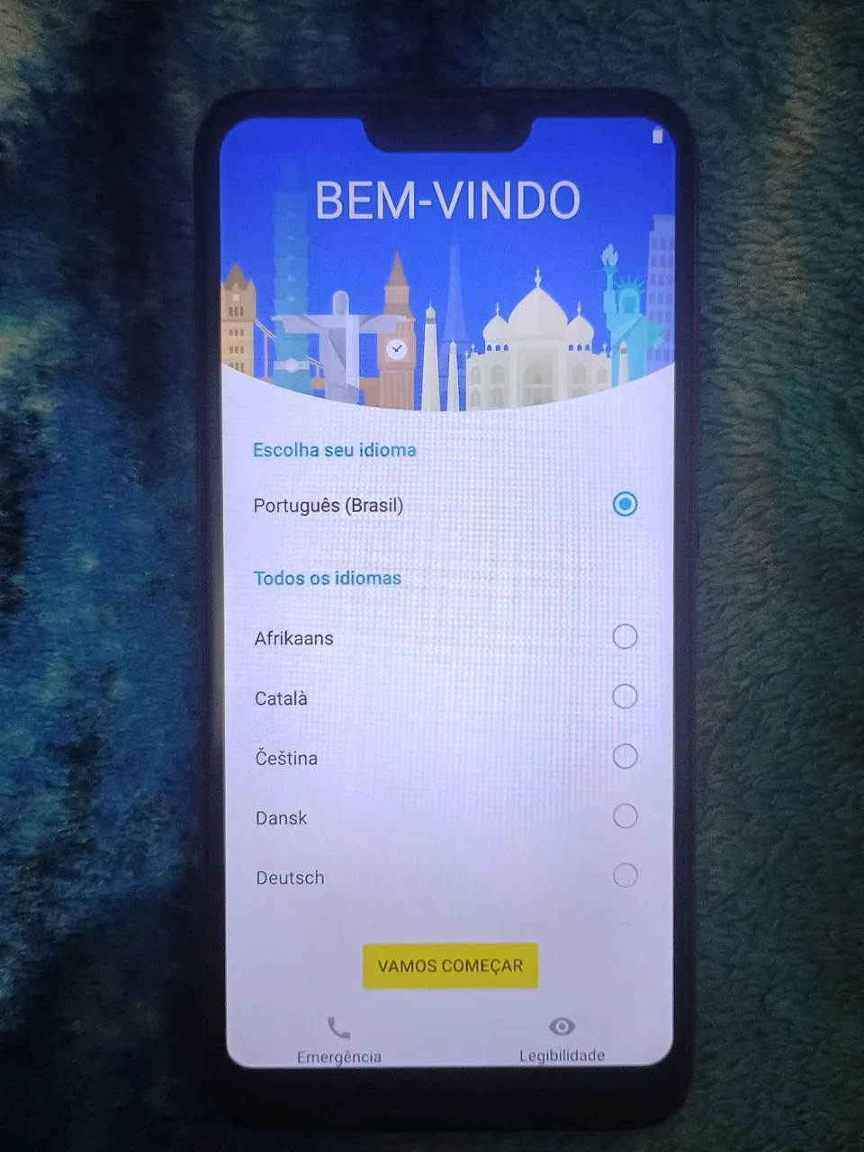 Celular Asus somente venda vem completo com carregador caixa
