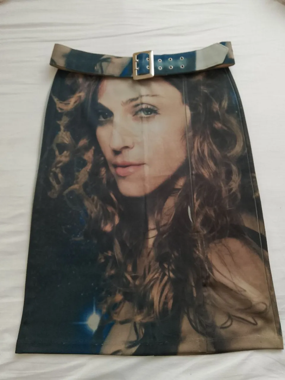 Saia de malha com Estampa da Madonna