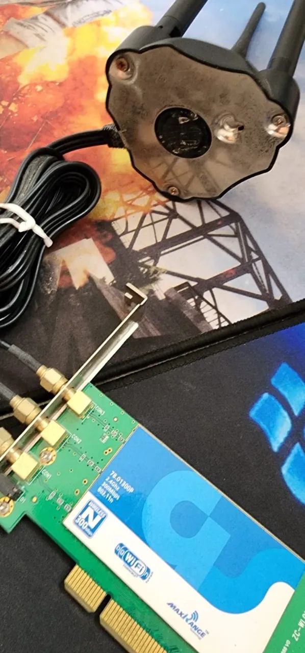 Placa Wireless 300Mb Pci + Antena Imantada  - Foto 5