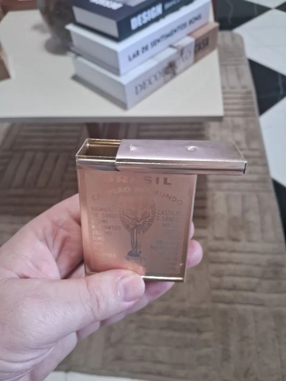 Caixa porta cigarro Brasil Campeão do Mundo - Foto 5