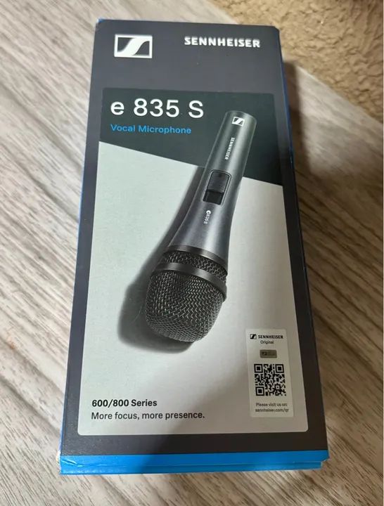 Microfone Vocal Sennheiser e 835 S - Novo na caixa