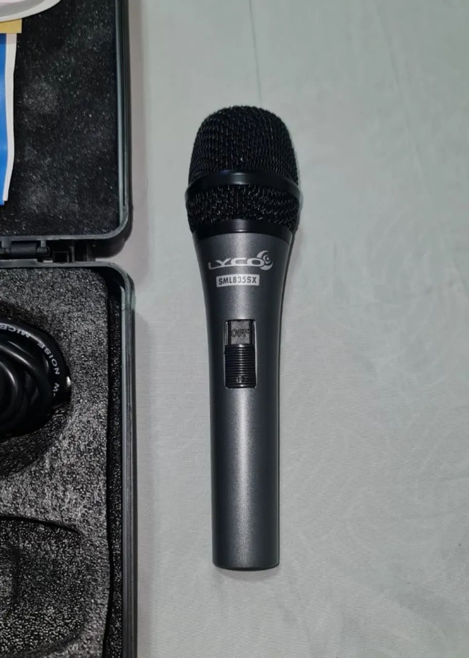 Microfone Profissional Dinamico Com Case Sml835sx Lyco - Foto 2