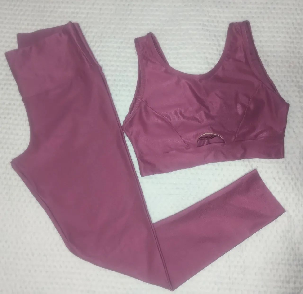 Conjunto Fitness Top e Calça Rose - Foto 3