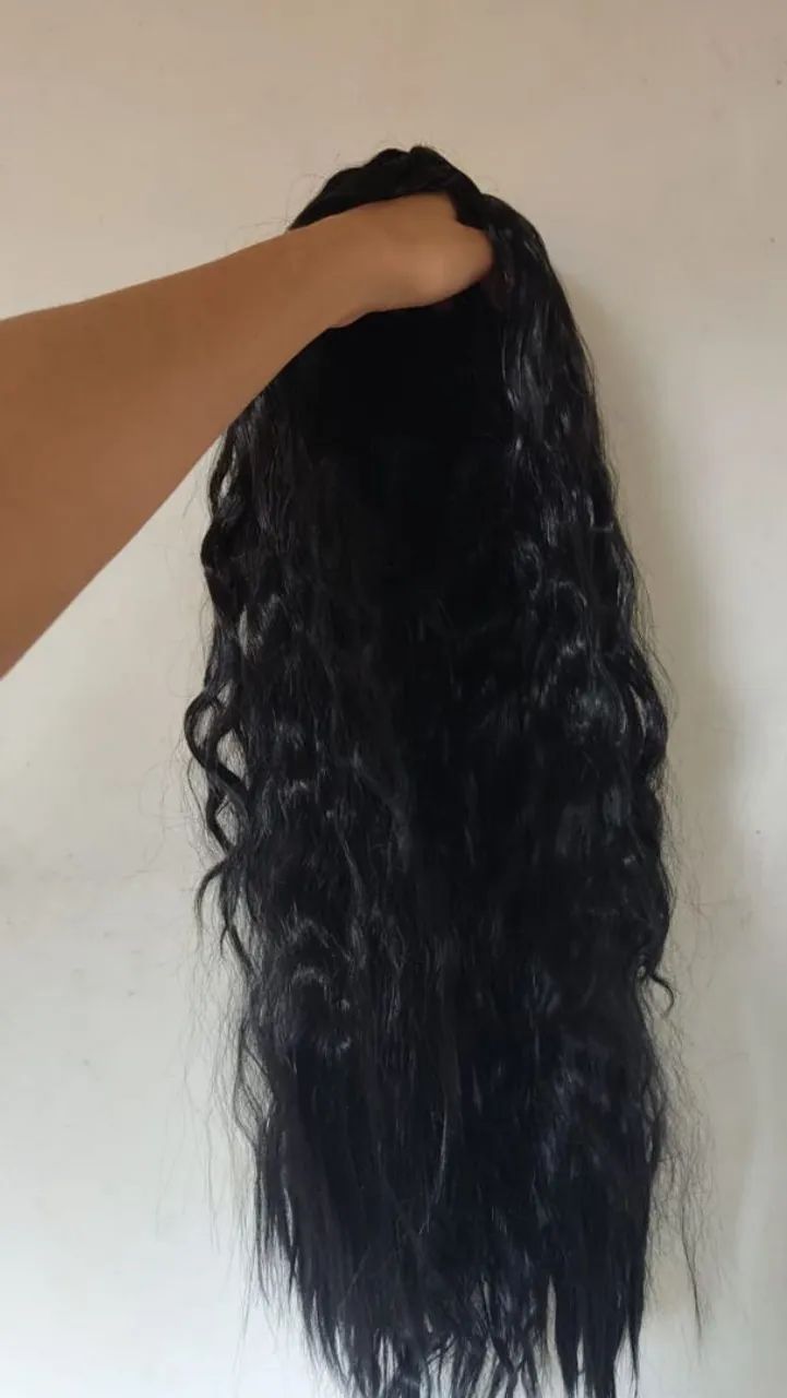 Peruca Preta Ondulada - Foto 4