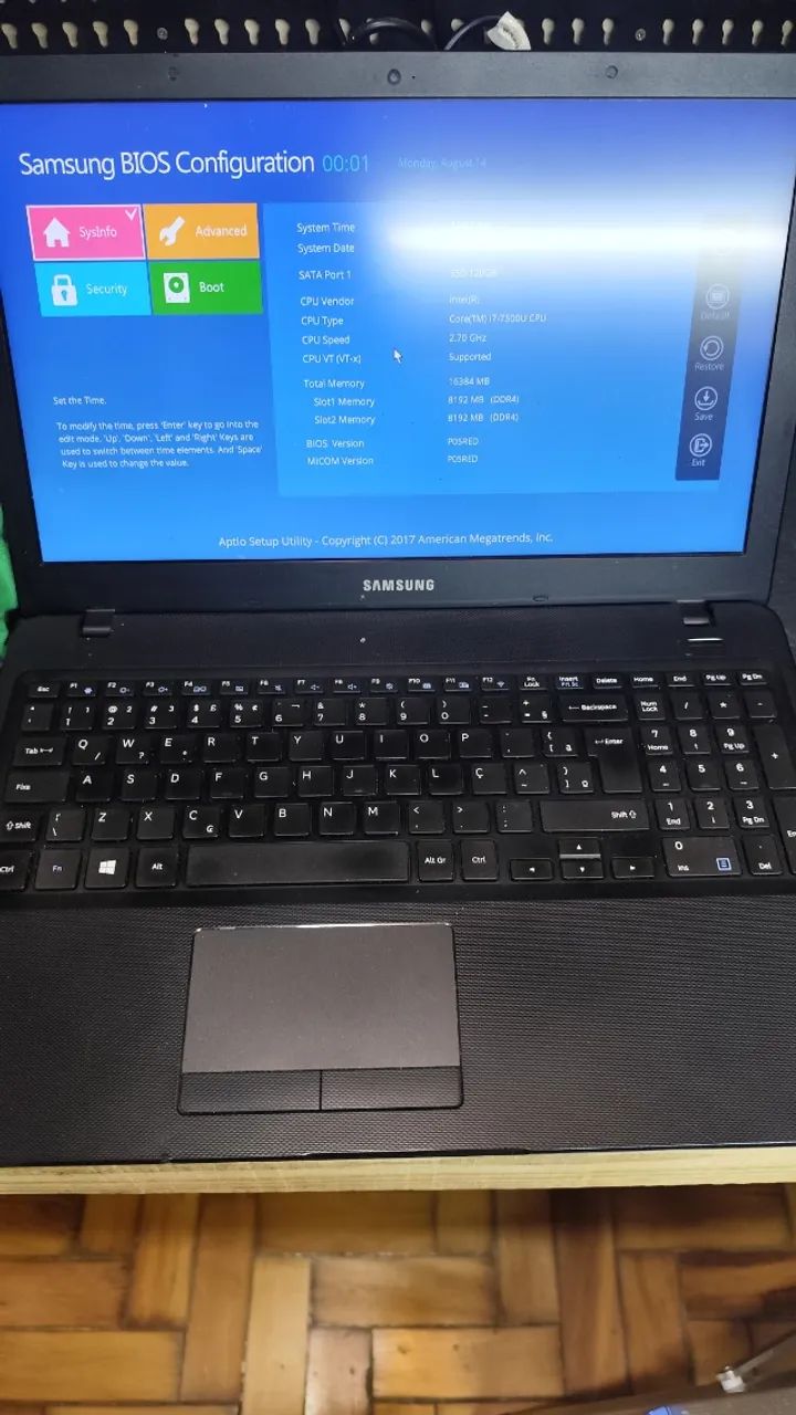 Notebook Samsung i7 Geforce 16gb ram ssd