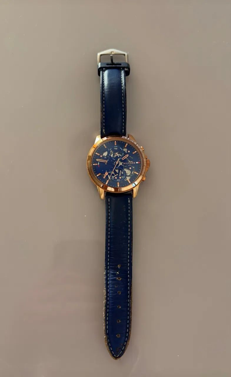 Relógio Tommy Hilfiger Original - Modelo Multifunção | Pulseira de Couro
