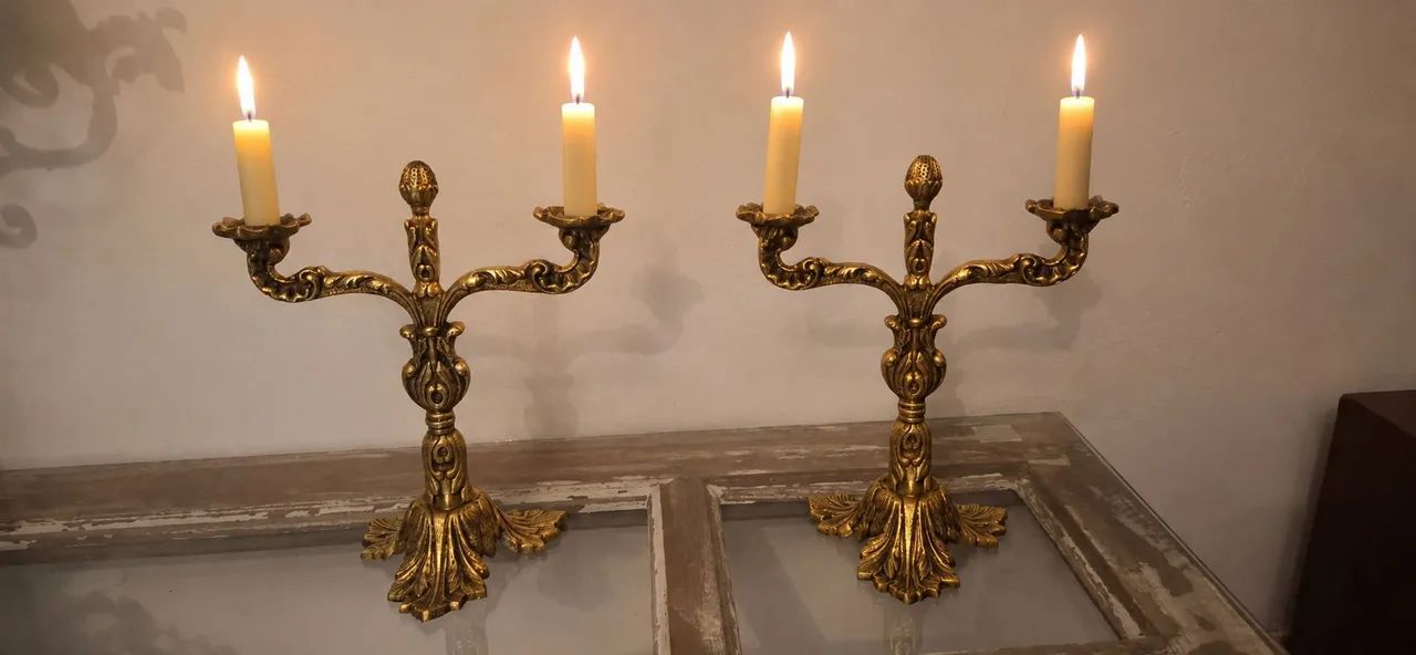 Candelabro bronze 