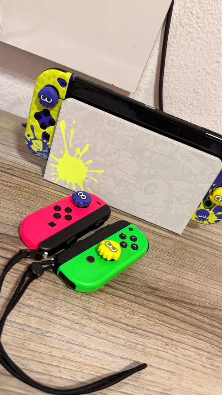 Nintendo Switch OLED Splatoon Desbl 256GB - Foto 2