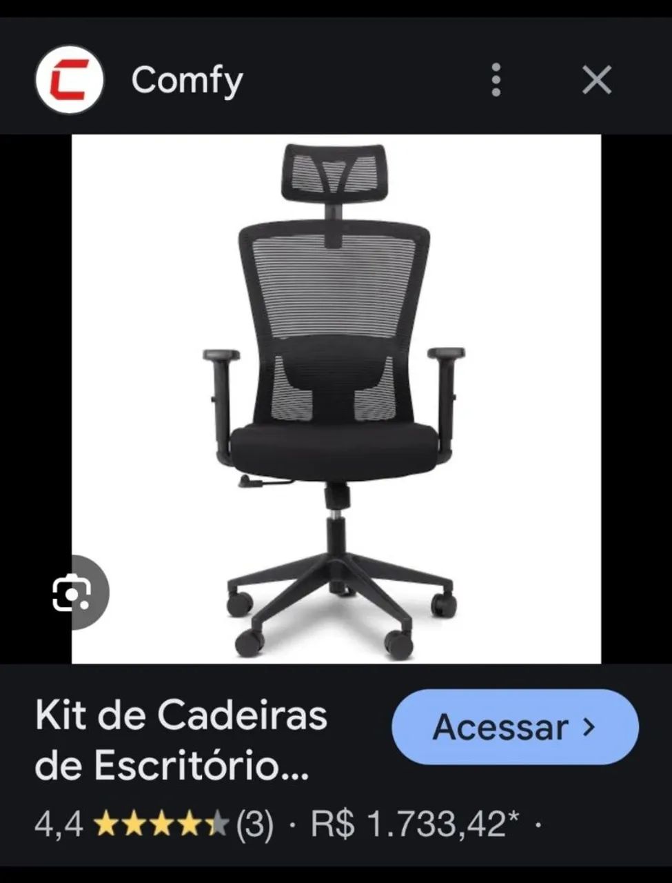 Cadeira de escritório. 