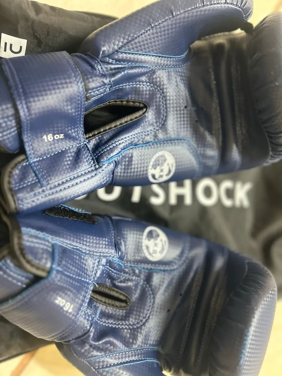 Par de Luva de Boxe e Muay Thai MKS Combat New Prospect Blue - Foto 2