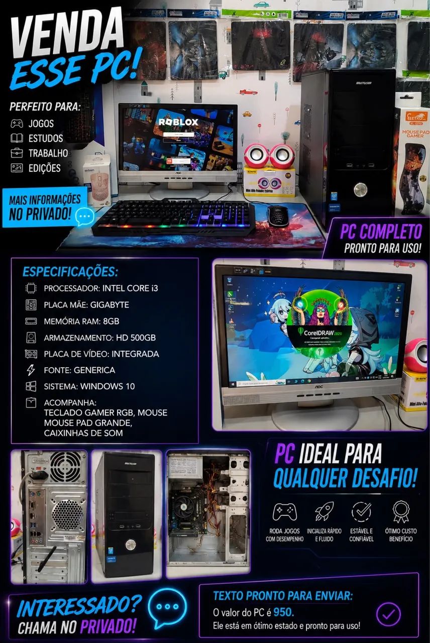 Vendo pc gamer 