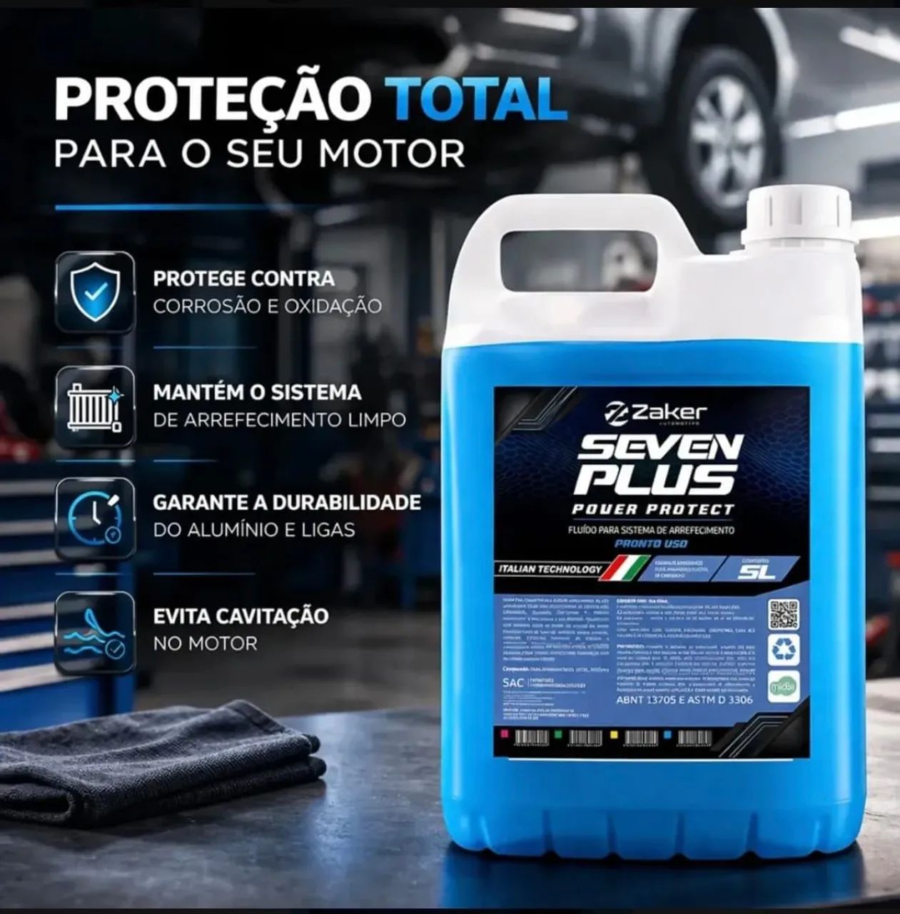 Aditivo Seven plus Power protect - Peças para carros, vans e