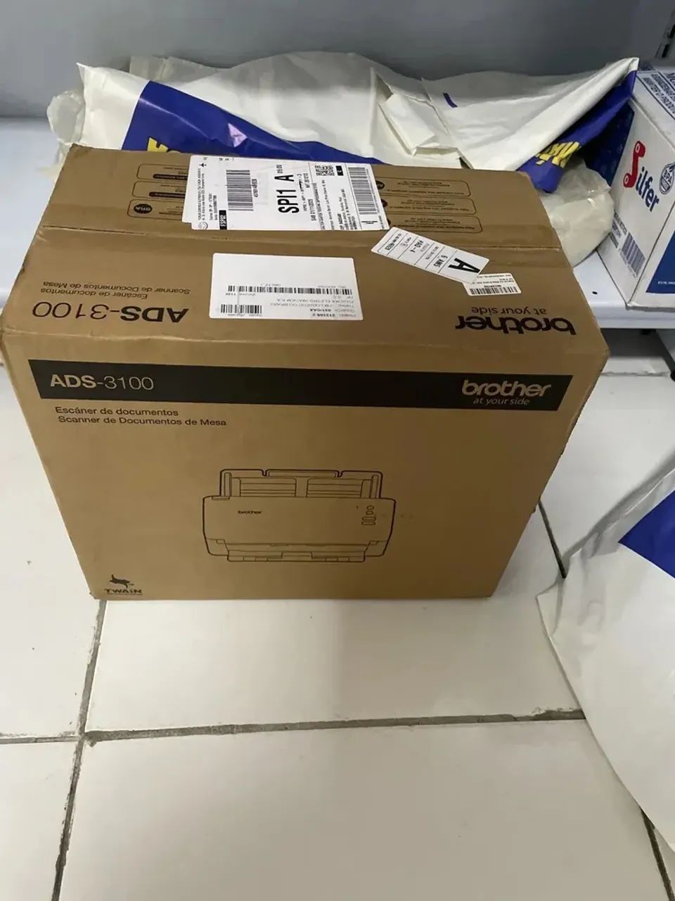 Scanner Brother Ads-3100 Cor Branco