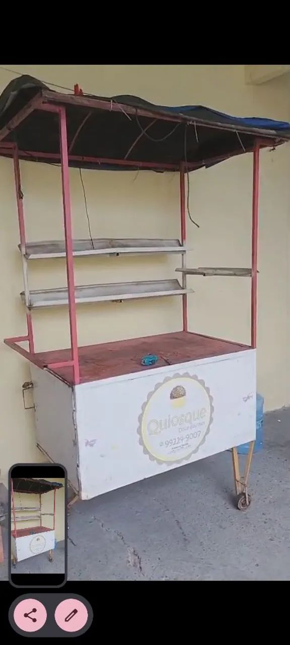 Carrinho móvel. 350,00  - Foto 3