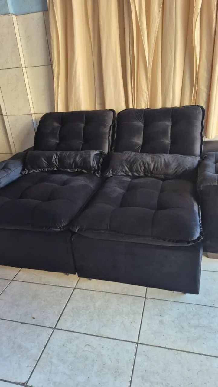 SOFÁ RETRÁTIL RECLINÁVEL DE LUXO ENTREGA AGORA!!! - Foto 4