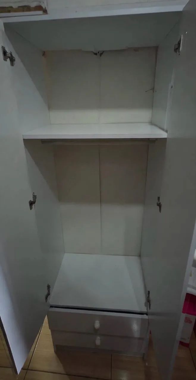 Guarda-roupa Infantil Branco - Seminovo - Foto 5