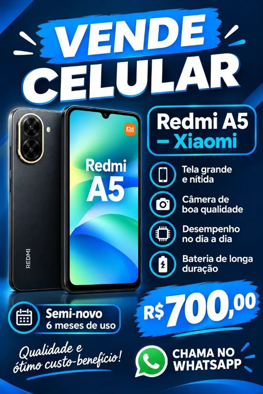 Vende se celular xiaome A5