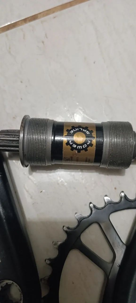 Powerspline e pé de vela Sram SX completo com movimento central e coroa 34 