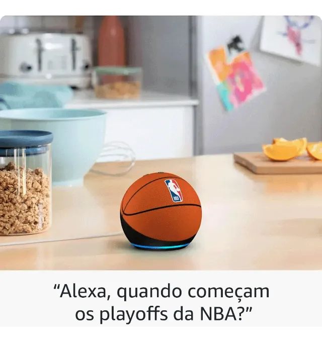Amazon Echo Dot 5th Gen. Edição-limitada Oficial NBA - Foto 5