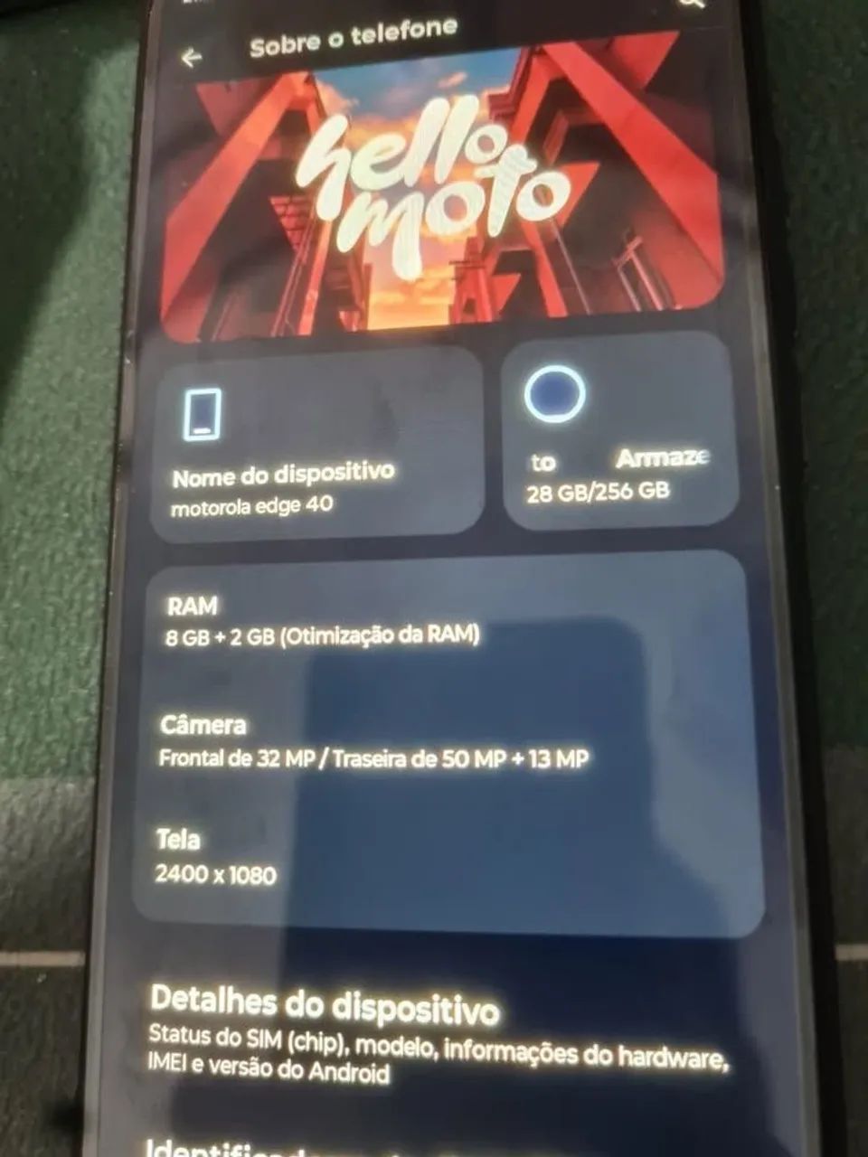 Moto Edge 40 não é o NEO  - Foto 3