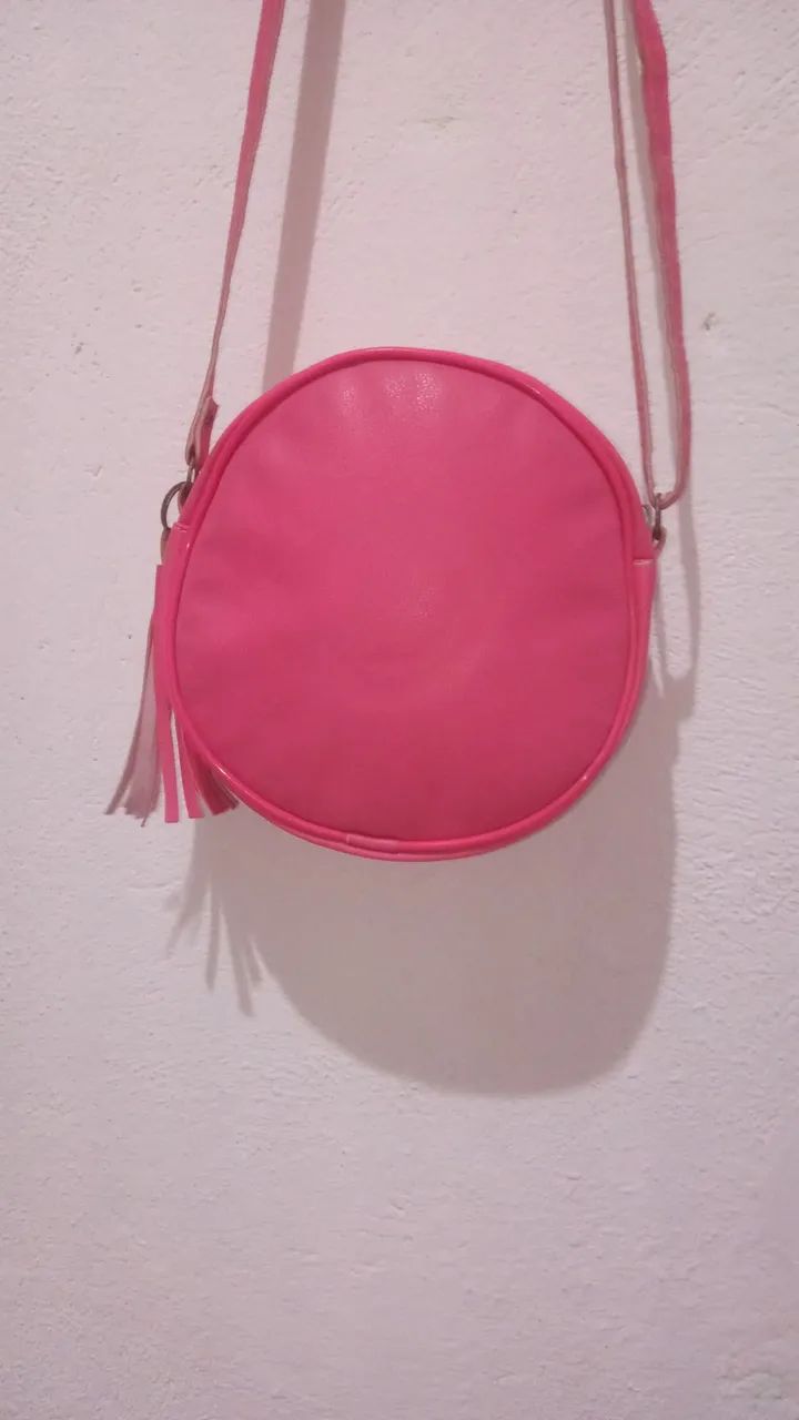 Bolsa Transversal Rosa Feminina  - Foto 5
