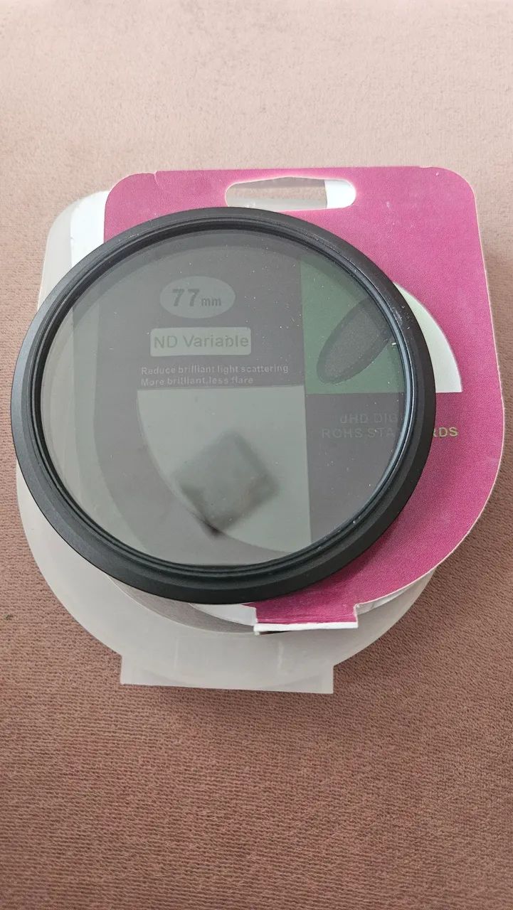 Filtro Lente 77mm Densidade Neutra Variável - Para Lentes - Foto 3