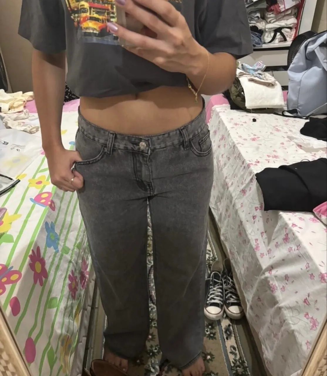 Calça cintura baixa da shein  - Foto 2