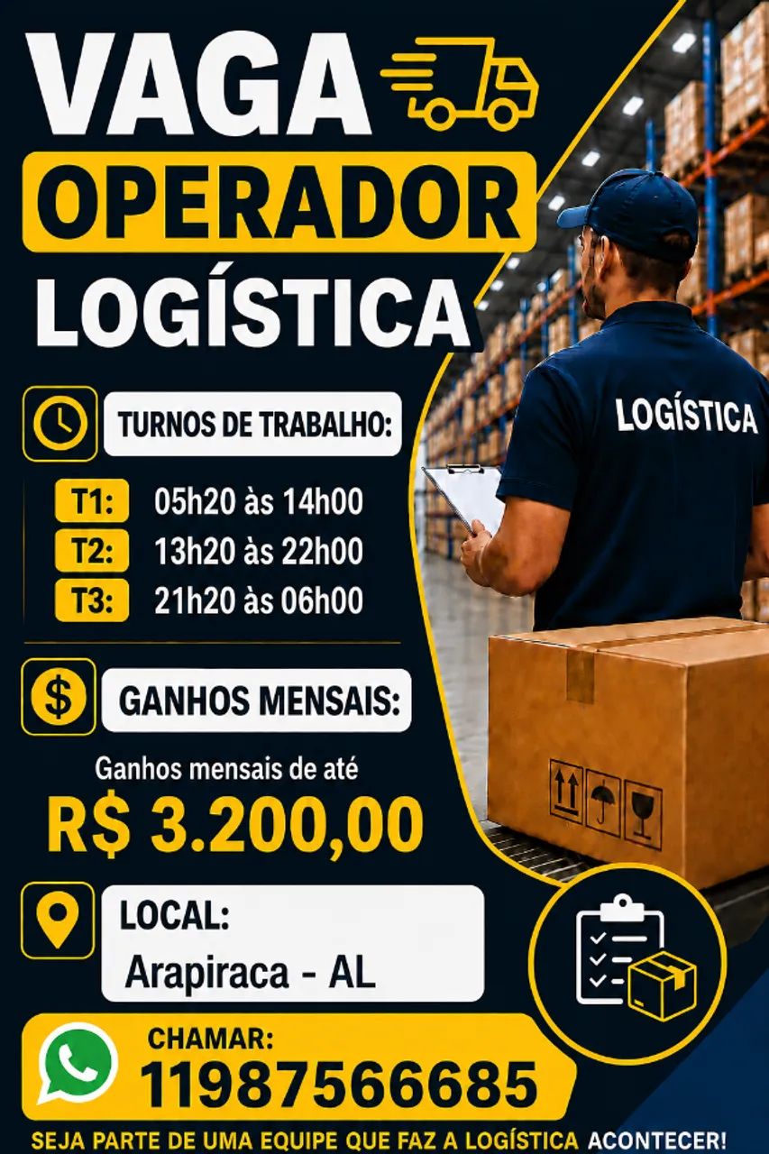 OPERADOR LOGISTICA *DIARISTA*
