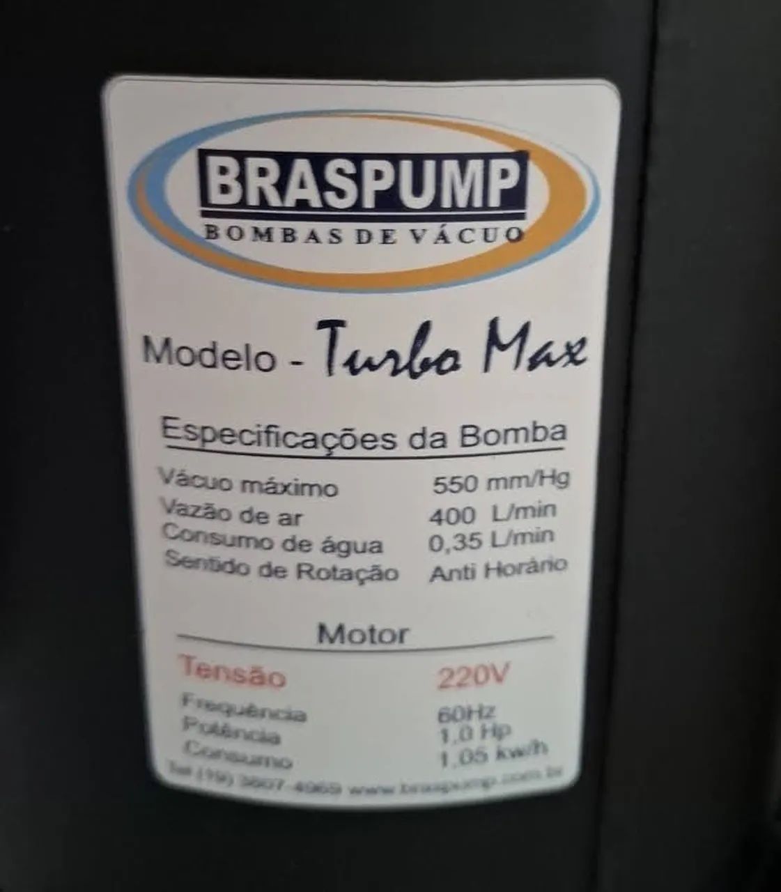 Bomba de Vácuo Turbo Max Braspump - Foto 3