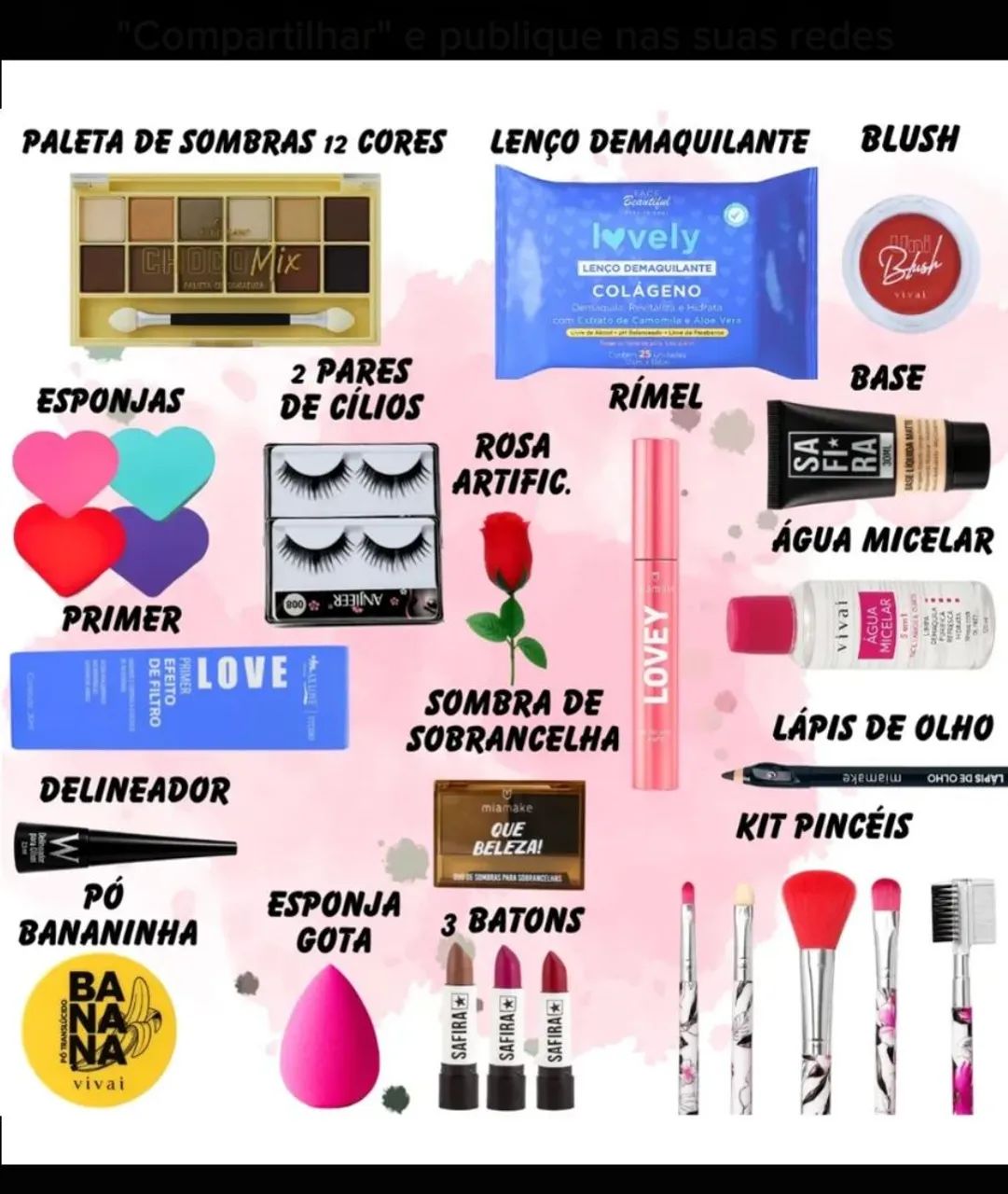 Kit maquiagem sagaro make  - Foto 2