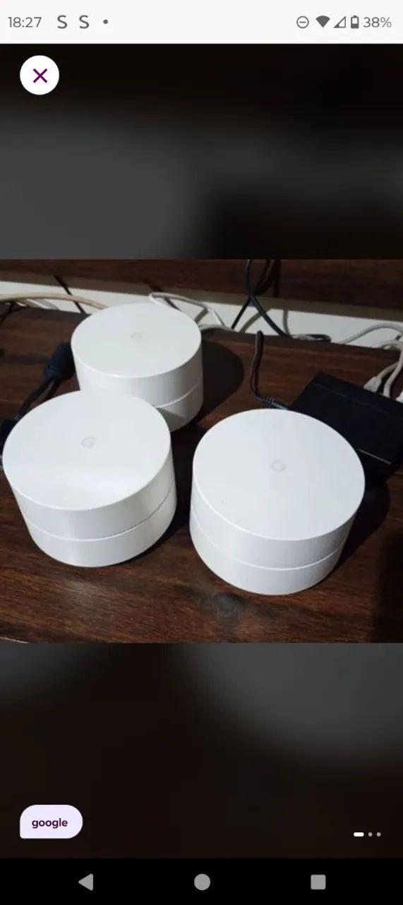 Kit com 3 roteadores Mesh Google  - Foto 2