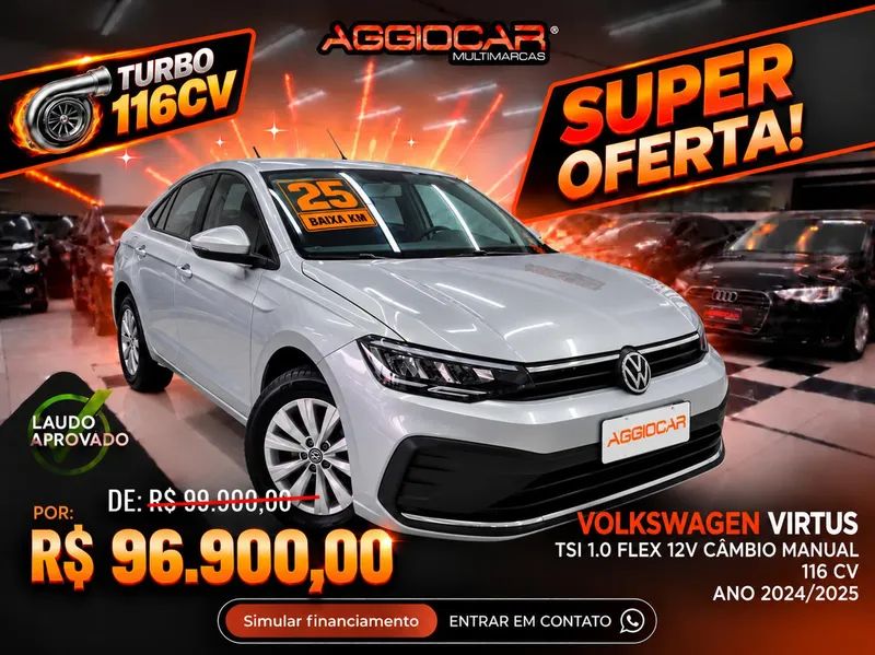 Volkswagen Virtus VIRTUS TSI 1.0 Flex 12V 4p Mec. 2025
