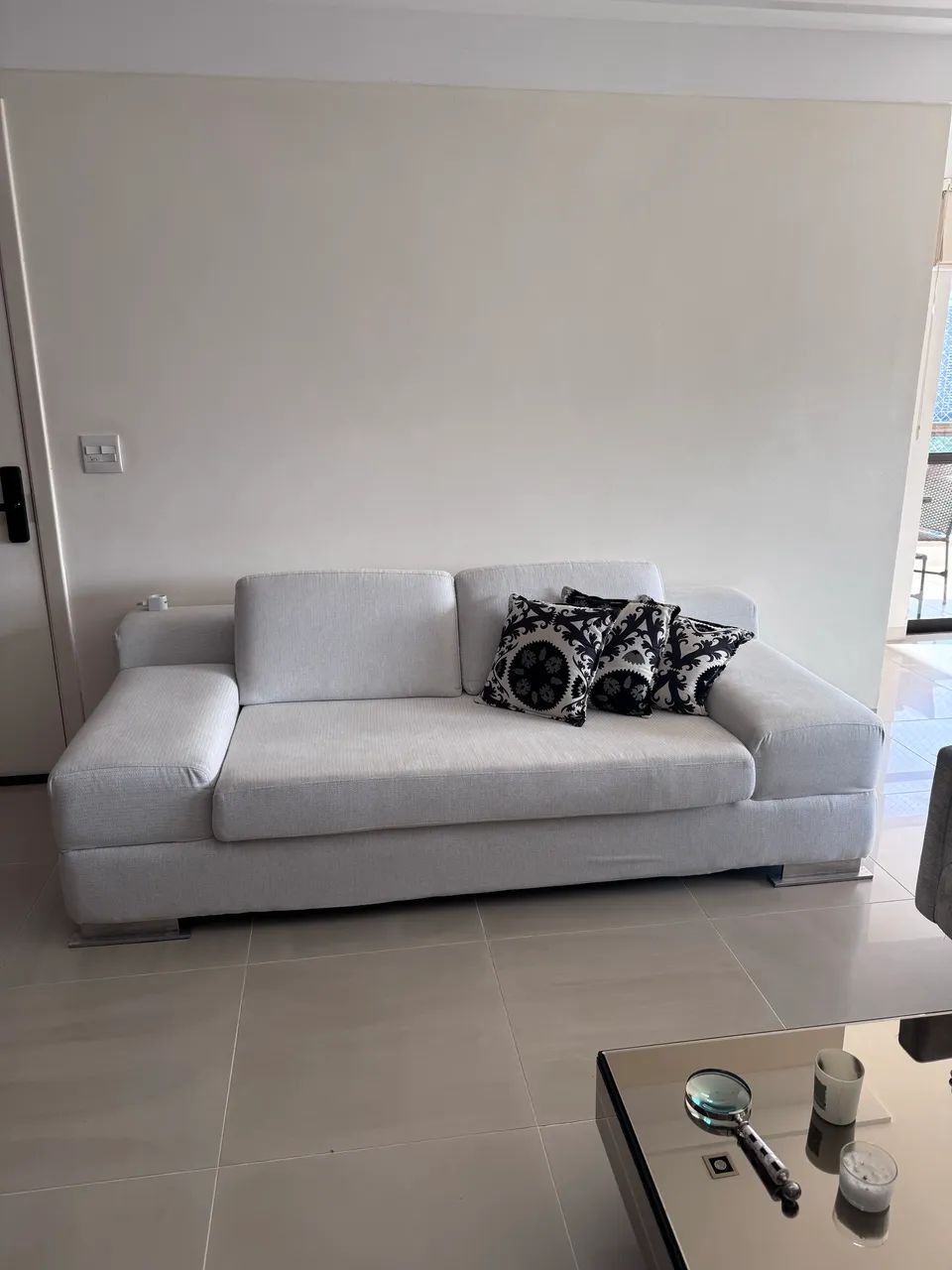 Sofá Branco Reformado