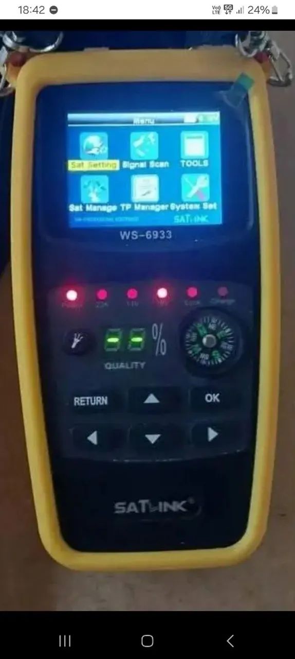 Medidor de sinal de satélite satlink