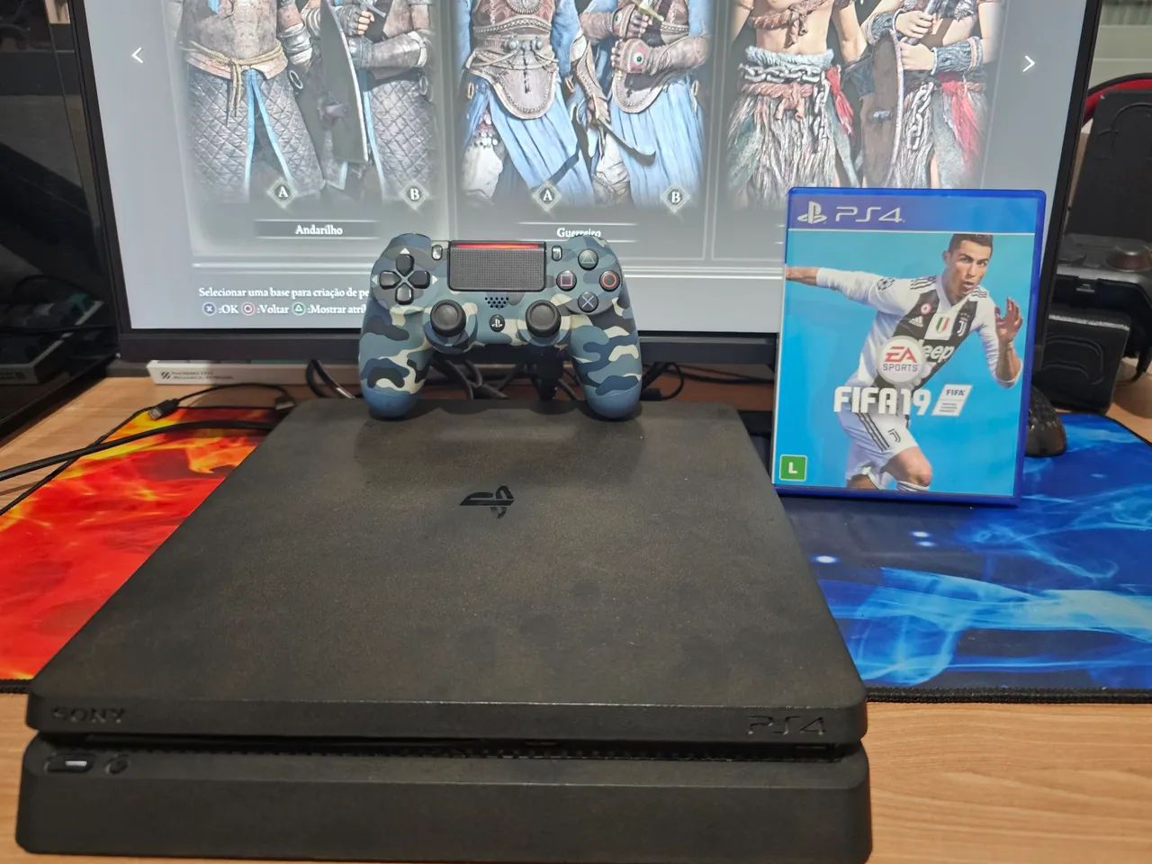 PS4 500GB 1 CONTROLE E 1 JOGO - Foto 3