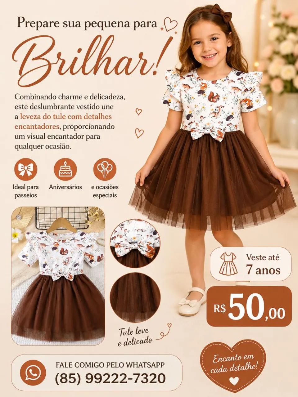 Vestido infantil importado  - Foto 2