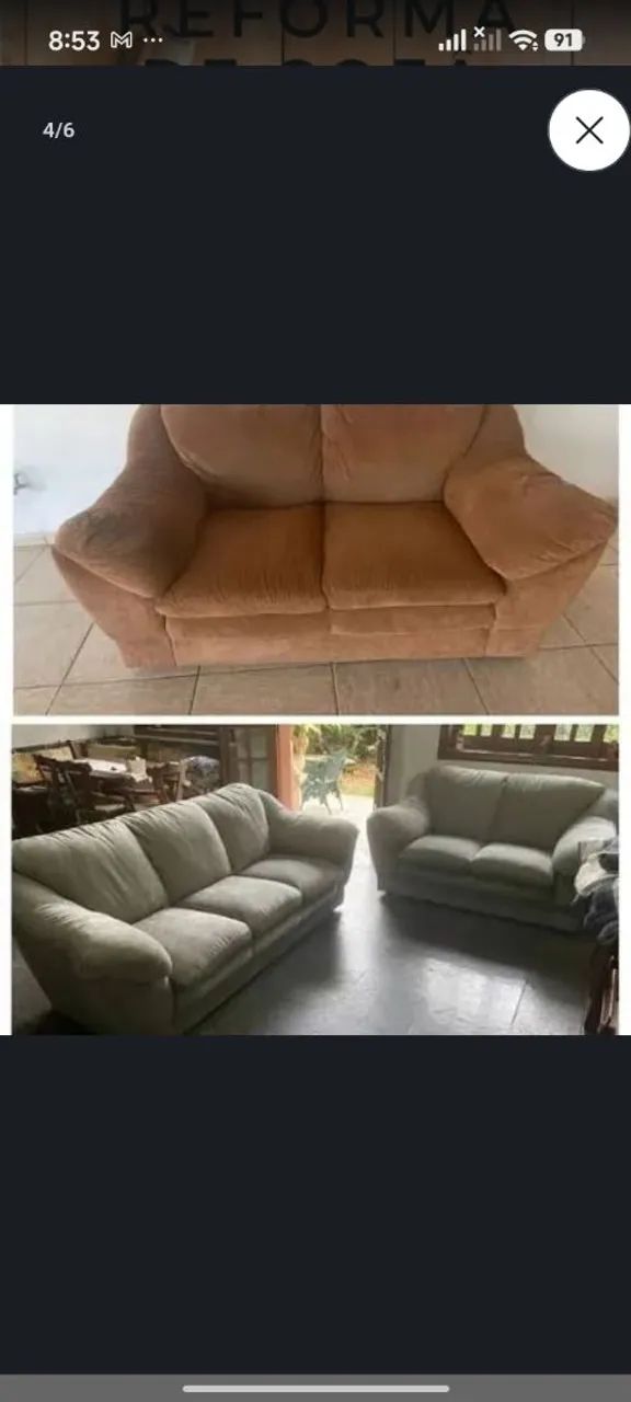 REFORMA-SE SOFA EM GERAL ORÇAMENTO PELO ZAPIU 75.99200.5384 - Foto 4