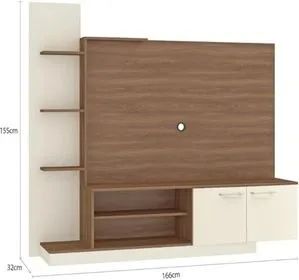 Home Theater para Tv até 55 Polegadas com Nichos 2 Portas Dividimos Em Até 10x Sem Juros - Foto 4