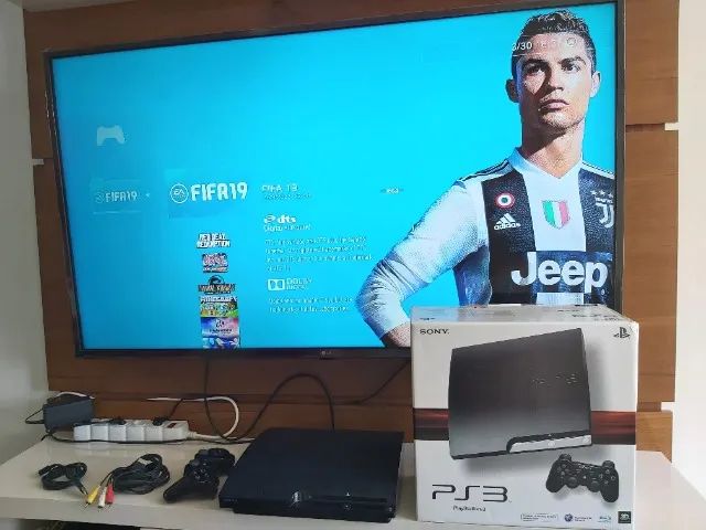 Playstation 3  Slim desbloqueado cheio de jogos! - Foto 4