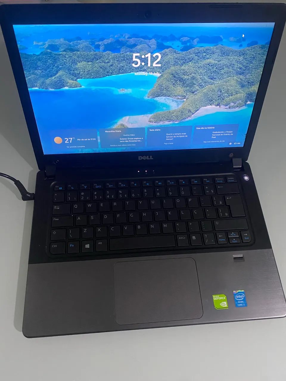 Notebook Dell Core i7 SSD 240GB 4GB RAM 