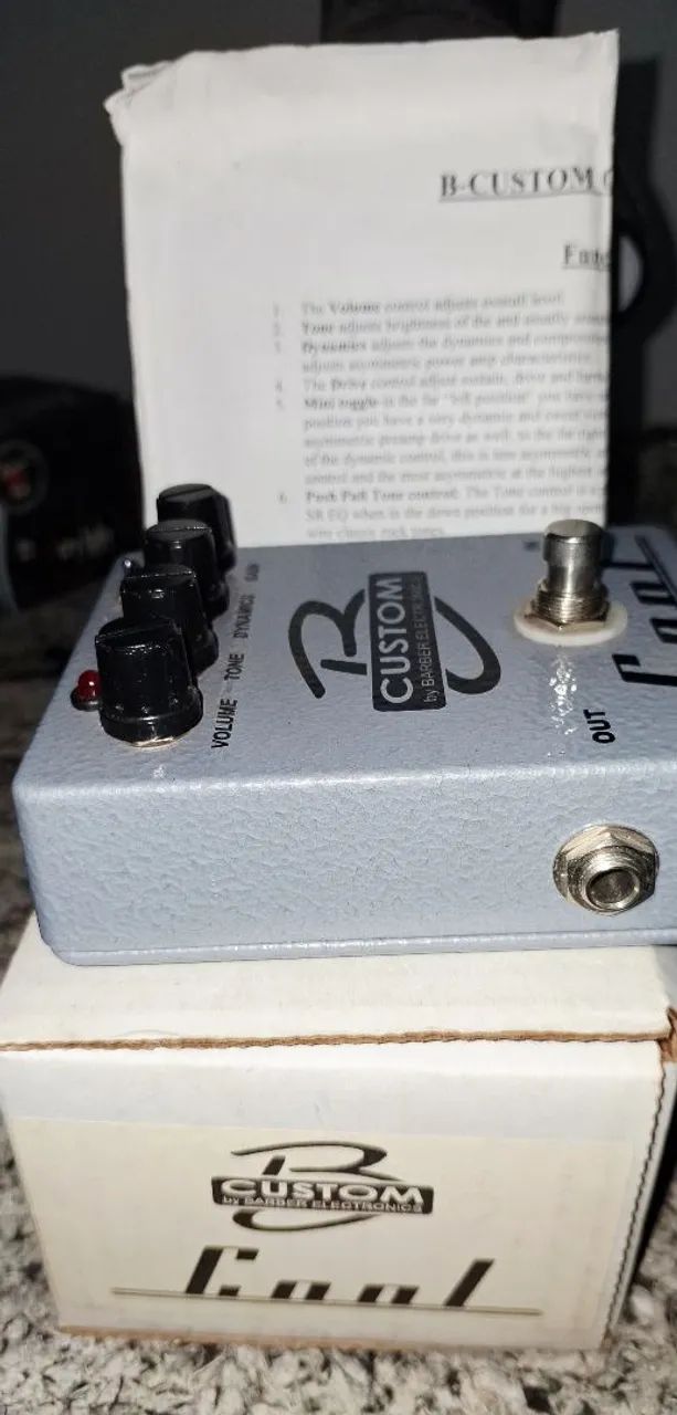 Pedal de Overdrive Barber Custom B Cool ! Excelente !! - Foto 3