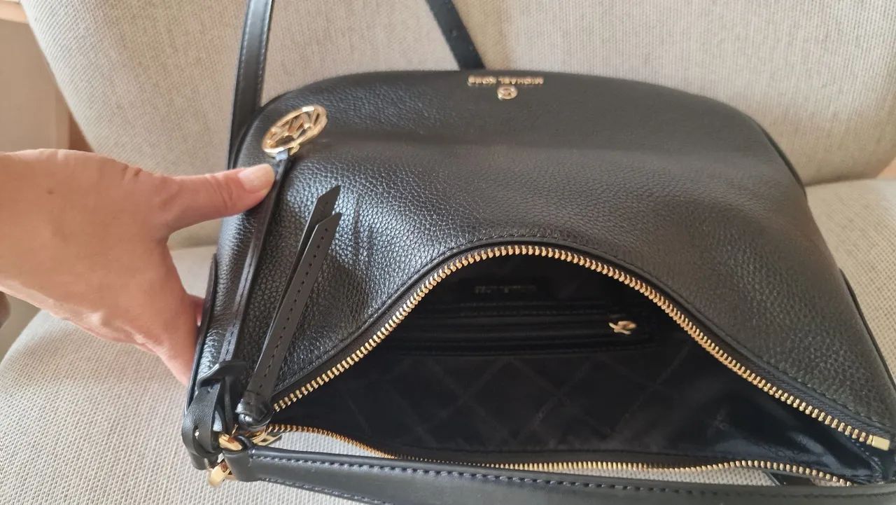 Bolsa Michael Kors kelsey nova couro - Foto 5