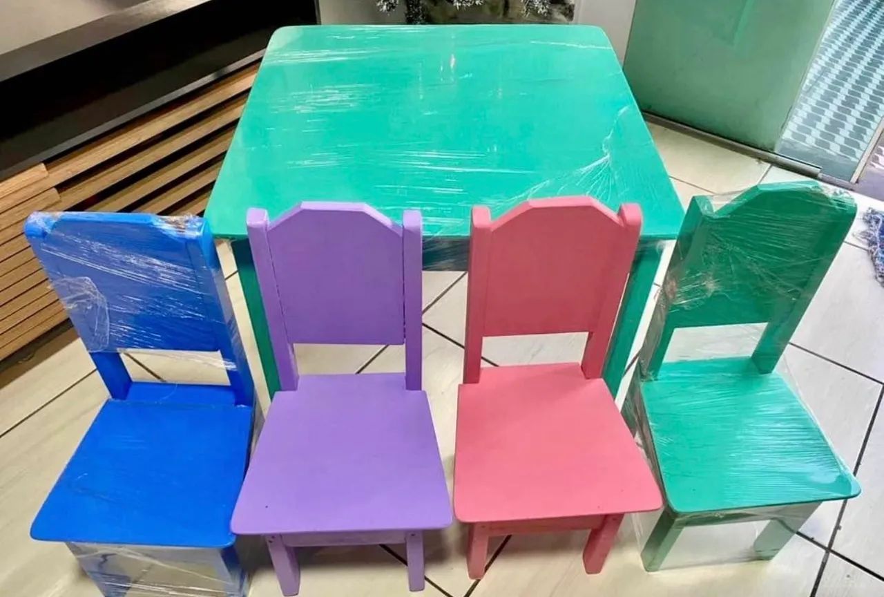 Mesa e cadeira infantil (fabricamos) - Foto 5
