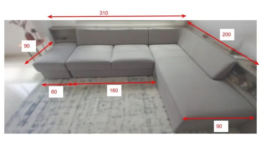 Sofá em Módulos Cinza